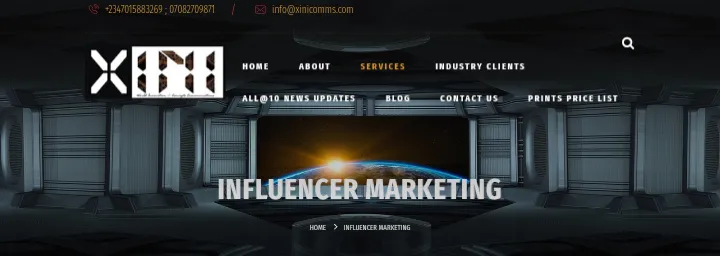 XINI Communications Influencer Marketing Company