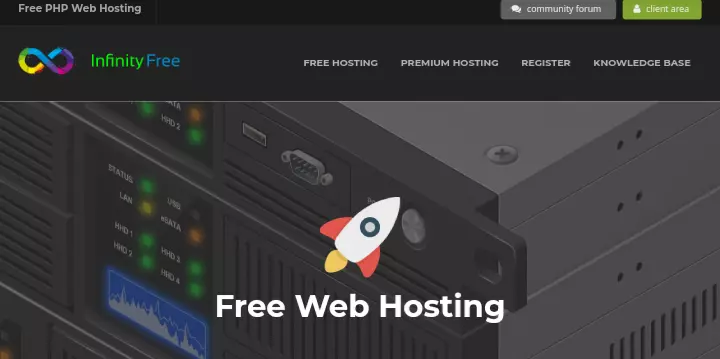 Infinity free web hosting provider