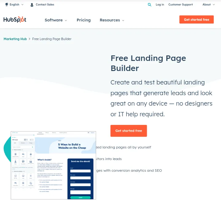 HubSpot SEO Landing Page Examples